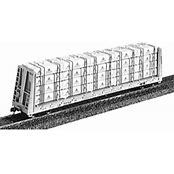JAEGER HO Wrapped Lumber Load for Mckean Centerbeam Flatcars - Quadra Wood Products