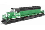 BROADWAY LIMITED N  EMD SD40-2 (DCC and Sound) BNSF 1686