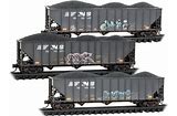 MICRO TRAINS N Norfolk Southern Weathered 3-Pack