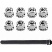 Injora Axial SCX30 2mm Stainless Steel Wheel Nuts (8)