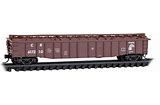 MICRO-TRAINS N Gondola, 50' Steel Side 14 Panel Fixed End Fishbelly Low Cover, Conrail #617210