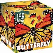 MASTER PIECES 100-PIECE PUZZLE Monarch Butterfly Shaped
