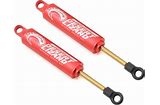 Yeah Racing Aluminum Desert Lizard Two Stage Internal Spring Shocks (Red) (2) (110mm)