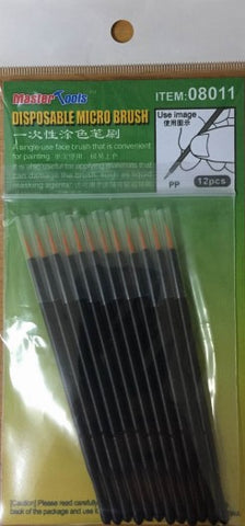TRUMPETER 	Disposable Micro Brushes (12)