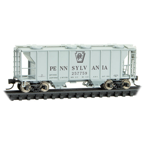 MICRO-TRAINS N Covered Hopper, PS-2 2-Bay, PRR #257759