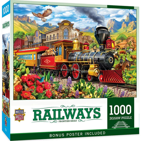 MASTER PIECES 1000-PIECE PUZZLE Railways - Frontier Rails