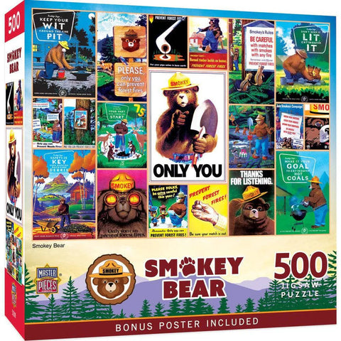 MASTER PIECES 500-PIECE PUZZLE Smokey Bear National Parks