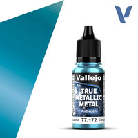 VALLEJO 	18ml Bottle Hydra Turquoise (Airbrush) True Metallic Metal