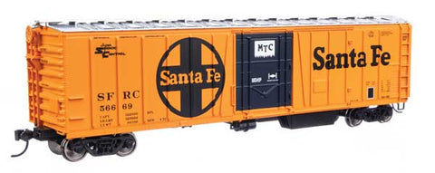 WALTHERS 50' AAR Mechanical Refrigerator Car - Ready-to-Run -- Santa Fe #56669