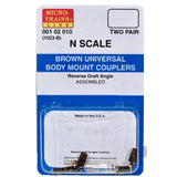 N UNIVERSAL BODY MOUNT COUPLER BROWN