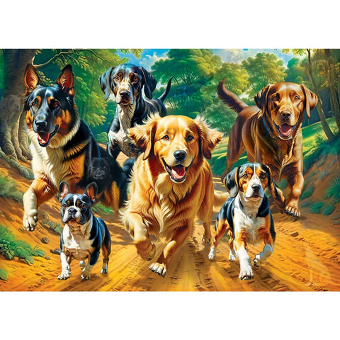 MASTER PIECES 500-PIECE PUZZLE Trail Running Glow