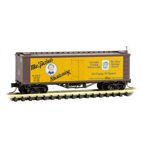 MICRO-TRAINS N Reefer, 36' Wood-Sheathed Ice, NADX #2649 (Mrs. Tucker's Shortening)