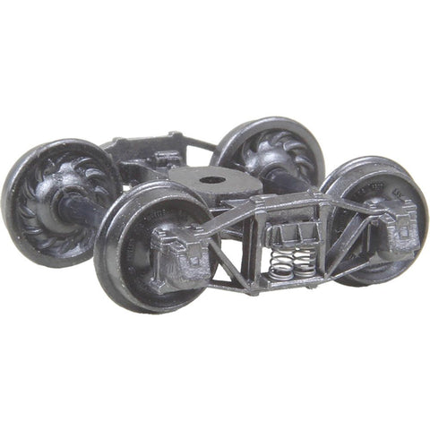 KADEE #501 HO Arch Bar Trucks with 33" Ribbed Back Wheels - Metal Fully Sprung (2/pk)