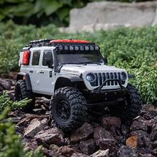 AXIAL 1/30 SCX30 Jeep Wrangler JLU 4X4 RTR Brushed Rock Crawler (Battery & Charger Included), White