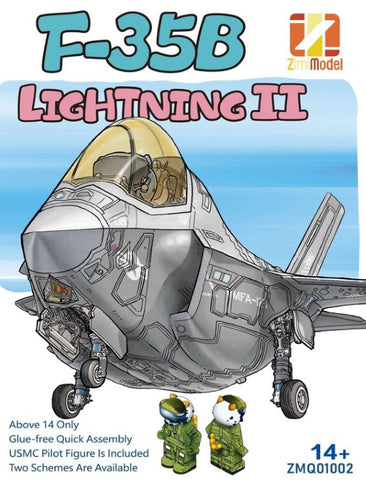 ZIMI MODEL  F35B Lightning II Bubbletop Fighter w/USMC Pilot Figure (SNAP)igure (SNAP)
