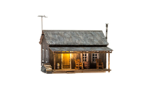 WOODLAND SCENICS HO Build-&-Ready: Rustic Cabin