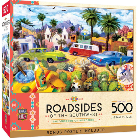 MASTER PIECES 500-PIECE PUZZLE Roadsides of the Southwest - Other Side of the Border