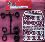 GOFER 1/24-1/25 Dragster Wheels & Tires Pack (Plastic)