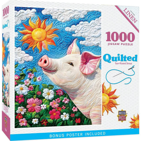 MASTER PIECES 1000-PICE PUZZLE Quilted - Sun-Kissed Snout
