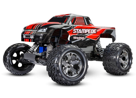 TRAXXAS STAMPEDE TRUCK w/USB-C RED