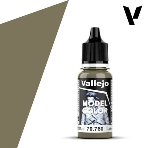 VALLEJO 18ml Bottle Light Mud Model Color