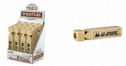 WOW TOYZ Wooden Train Whistle