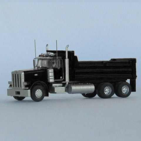 N PETERBILT DUMP TRUCK 3-AXLE BLACK