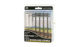 WOODLAND SCENICS HO Utility: Pre-Wired Poles, Double Crossbar