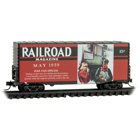 MICRO-TRAINS N Railroad Magazine "Rail Fan Special" 40' Hy-Cube Box Car, May 1939