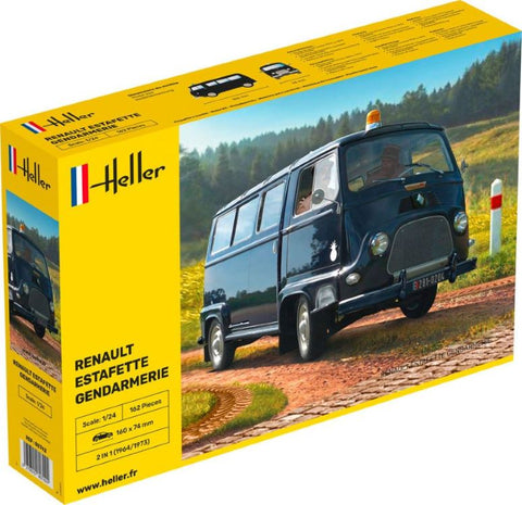 HELLER  1/24 Renault Estafette Police Utility Van