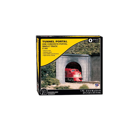 WOODLAND SCENICS O Tunnel Portal: Concrete Single