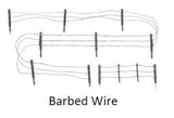 WOODLAND SCENICS HO Scenic: Barbed Wire Fence