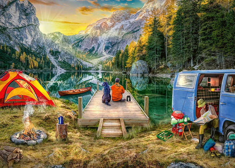 RAVENSBURGER 1000-PIECE PUZZLE Calm Campsite