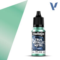VALLEJO 18ml Bottle Beetle Green (Light) True Metallic Metal
