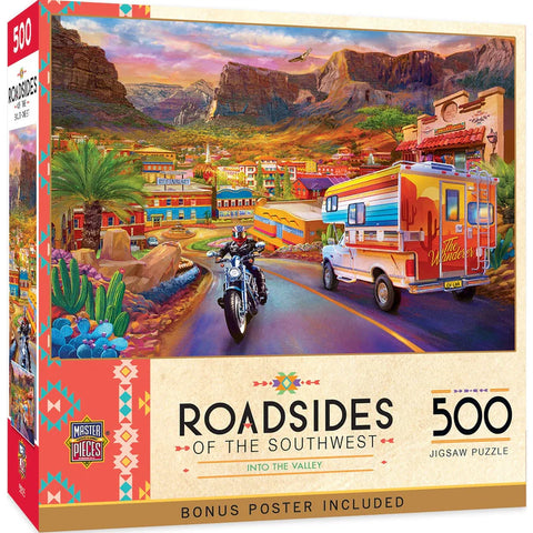 MASTER PIECES 500-PIECE PUZZLE Roadsides of the Southwest - Into the Valley