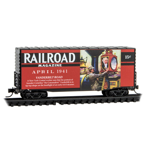 MICRO-TRAINS N Railroad Magazine "Vanderbilt Road" 40' Hy-Cube Box Car, April 1941