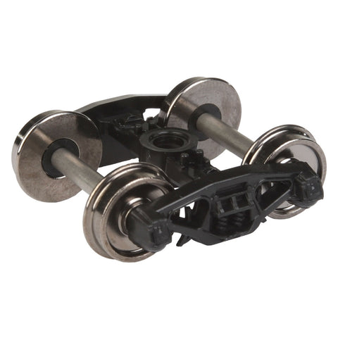 WALTHERS HO Trucks:  Rigid Plastic Trucks w/33" Metal RP-25 Wheels & Metal Axles, Bettendorf  (2/pk)