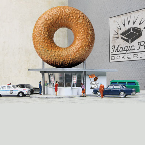 WALTHERS N Hole-In-Wall Donut Shop Kit