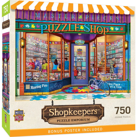 MASTER PIECES 750-PIECE PUZZLE Shopkeepers - Puzzle Emporium