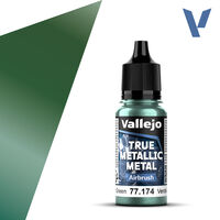 VALLEJO 	18ml Bottle Dusken Green (Airbrush) True Metallic Metal