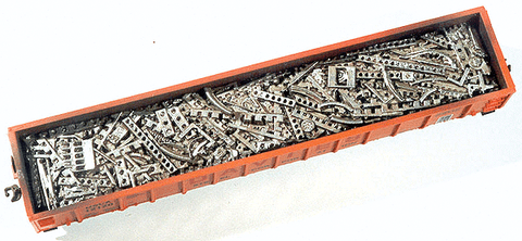 CHOOCH HO Cast Resin Freight Car Load -- Stamping Plant Scrap for Gondola (car sold separately)
