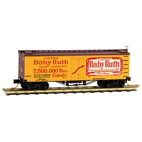 MICRO-TRAINS N Reefer, 36' Double-Sheathed, NADX #4537 (Baby Ruth #7)