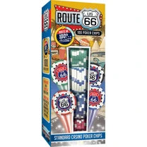 MASTER PIECES Route 66 100 Piece Poker Chips