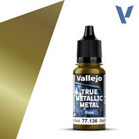 VALLEJO 	18ml Bottle Greenish Gold (Base) True Metallic Metal