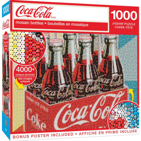 MASTER PIECES 1000-PIECE PUZZLE Coca-Cola - Photomosaic Bottles