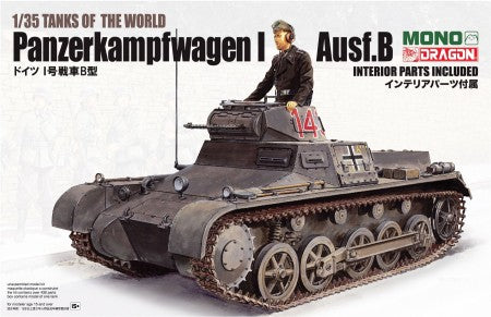 DRAGON 1/35 PzKpfw I Ausf B Tank w/Interior Parts