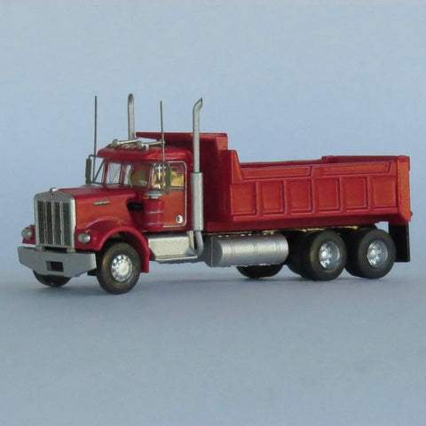 N KENWORTH W900 DUMP TRUCK 3-AXLE RED