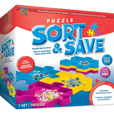 MASTER PIECES Jigsaw Puzzle Sort & Save - Sorting Trays