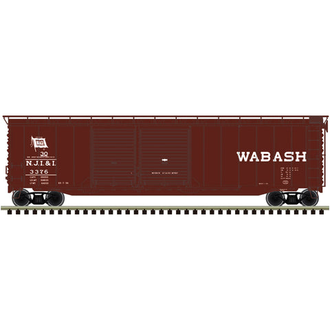 ATLAS N Boxcar, 50' Double Door, Wabash (NJI&I) #3376