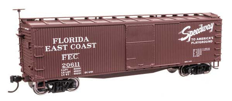 WALTHERS 40' Double Sheathed Wood Boxcar - Ready to Run -- Florida East Coast #20611